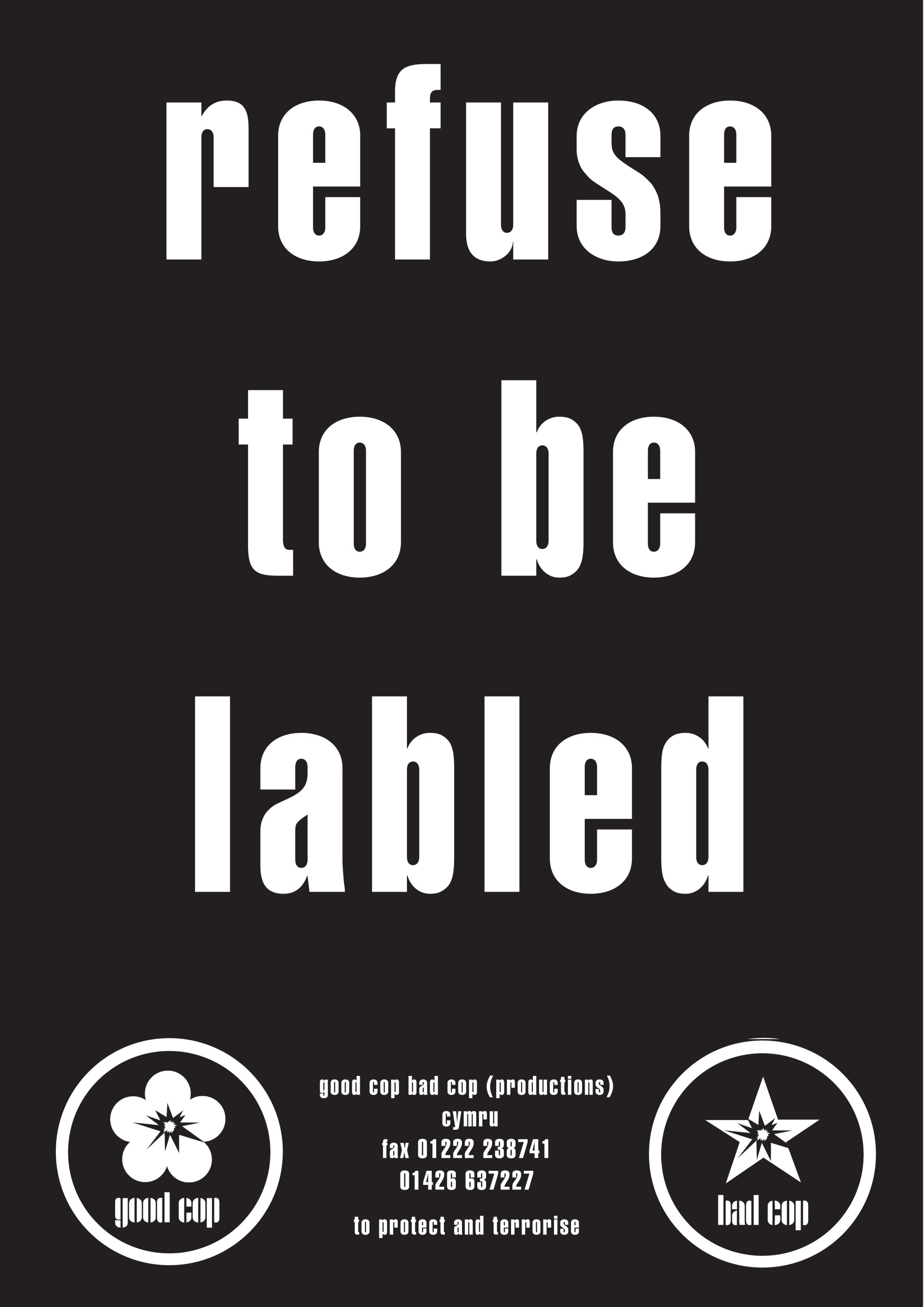 refuse to be labled flyer copy